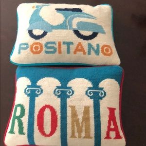 2 Jonathan Adler pillows